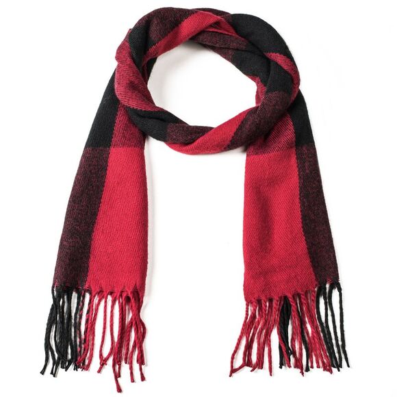 Alpine Swiss Mens Plaid Scarf Soft Winter Shawl Lightweight Cold-Weather Gear - Picture 2 of 8